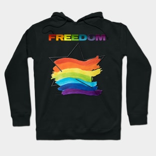 RAINBOW star FREEDOM 2 Hoodie